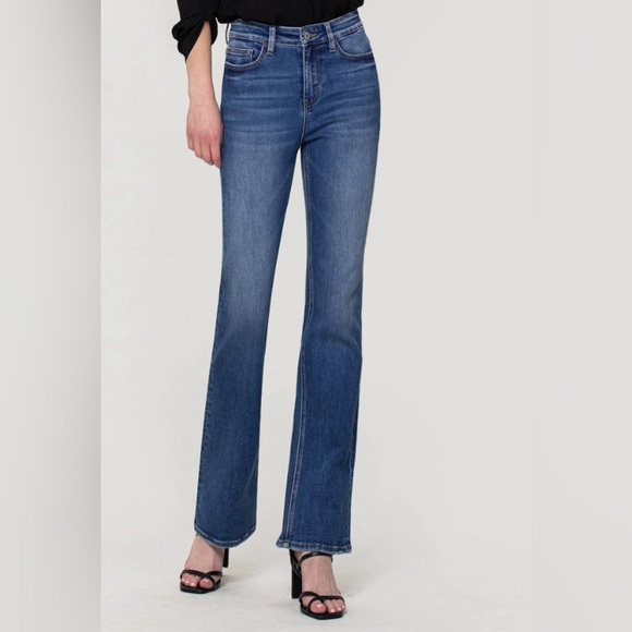 Vervet Jeans Women’s 26 Flared Boot Cut Jean Medium Wash Denim - Picture 1 of 8
